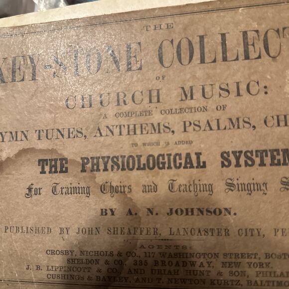 The Key Stone Collection Of Church Music - Hymns Psalms by A N Johnson HB 1857 - Picture 2 of 11